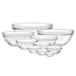 Duralex 10-Piece LYS Stackable Clear Bowls Set