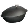 Staub 2 Quart Mussel Pot Matte Black