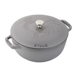 Staub Cast Iron 3.75 Quart Essential French Oven Rooster Lid
