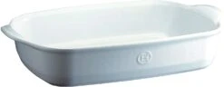 Emile Henry France Ovenware Ultime Rectangular Baking Dish, 16.5 X 10.6, Flour White