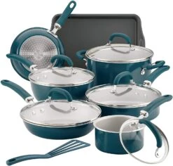 Rachael Ray Create Delicious Nonstick Cookware Set, 13 Piece