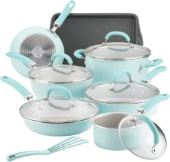Rachael Ray Create Delicious Nonstick Cookware Set, 13 Piece -Kitchen Supplies Store 12146