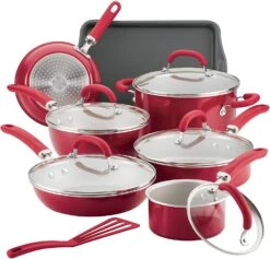 Rachael Ray Create Delicious Nonstick Cookware Set, 13 Piece -Kitchen Supplies Store 12147