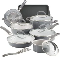 Rachael Ray Create Delicious Nonstick Cookware Set, 13 Piece -Kitchen Supplies Store 12148