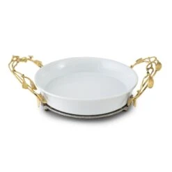 Michael Aram Mistletoe Pie Dish