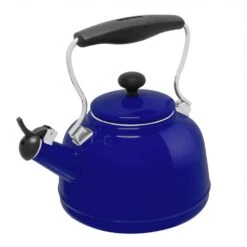 Chantal 1.7qt. Enamel-on-Steel Vintage Teakettle -Kitchen Supplies Store 37 VINT BL