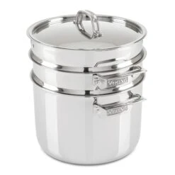 Viking 3-Ply Stainless Steel 8 Qt Multipot 4-Piece Set With Metal Lid