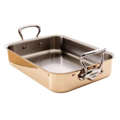 Mauviel M'heritage Tri-ply 20/70/10 Roasting Pan, SS Handles