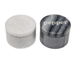 Godinger Salt And Pepper Marble Boxes