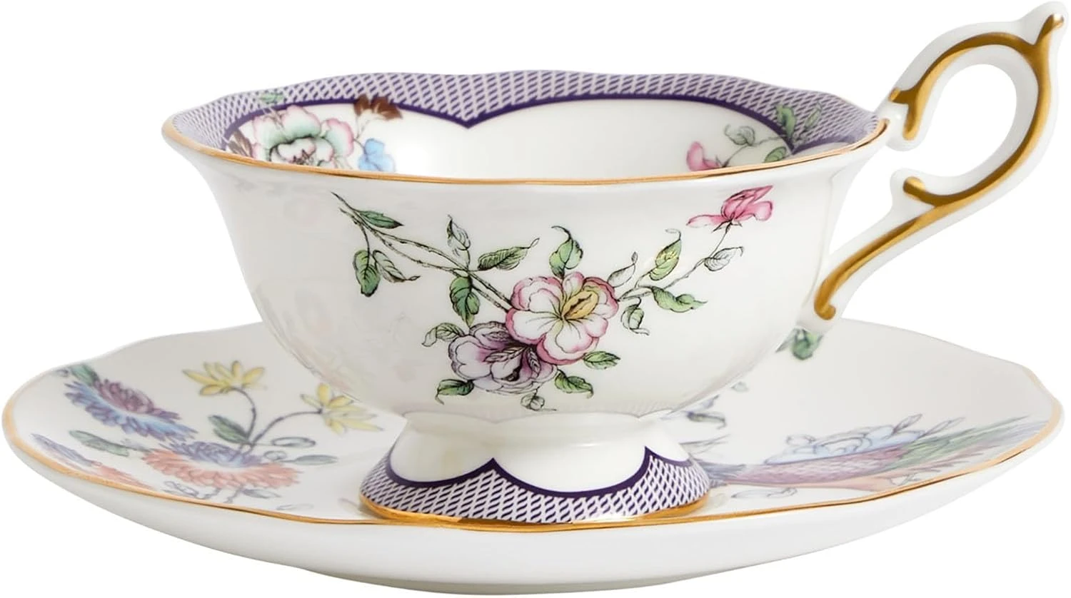 Wedgwood Fortune Teacup & Saucer 150ml 5floz 1 Wedgwood Fortune Teacup & Saucer 150ml 5floz