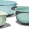 OXO Good Grips 3-Piece Mixing Bowl Set - Cadet Blue, Tower Gray, Jade