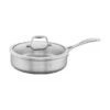 Zwilling SPIRIT 3 Ply 3 Quart Saute Pan Polished Interior With Glass Lid