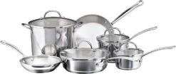 Farberware Millennium Stainless Steel Cookware Pots And Pans Set, 10 Piece