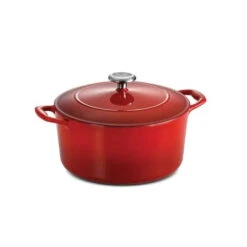 Tramontina 5.5 Qt Enameled Cast-Iron Series 1000 Covered Round Dutch Oven