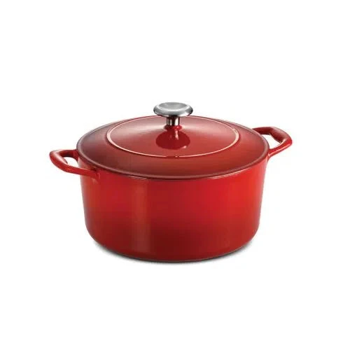 Tramontina 5.5 Qt Enameled Cast-Iron Series 1000 Covered Round Dutch Oven 1 Tramontina 5.5 Qt Enameled Cast-Iron Series 1000 Covered Round Dutch Oven