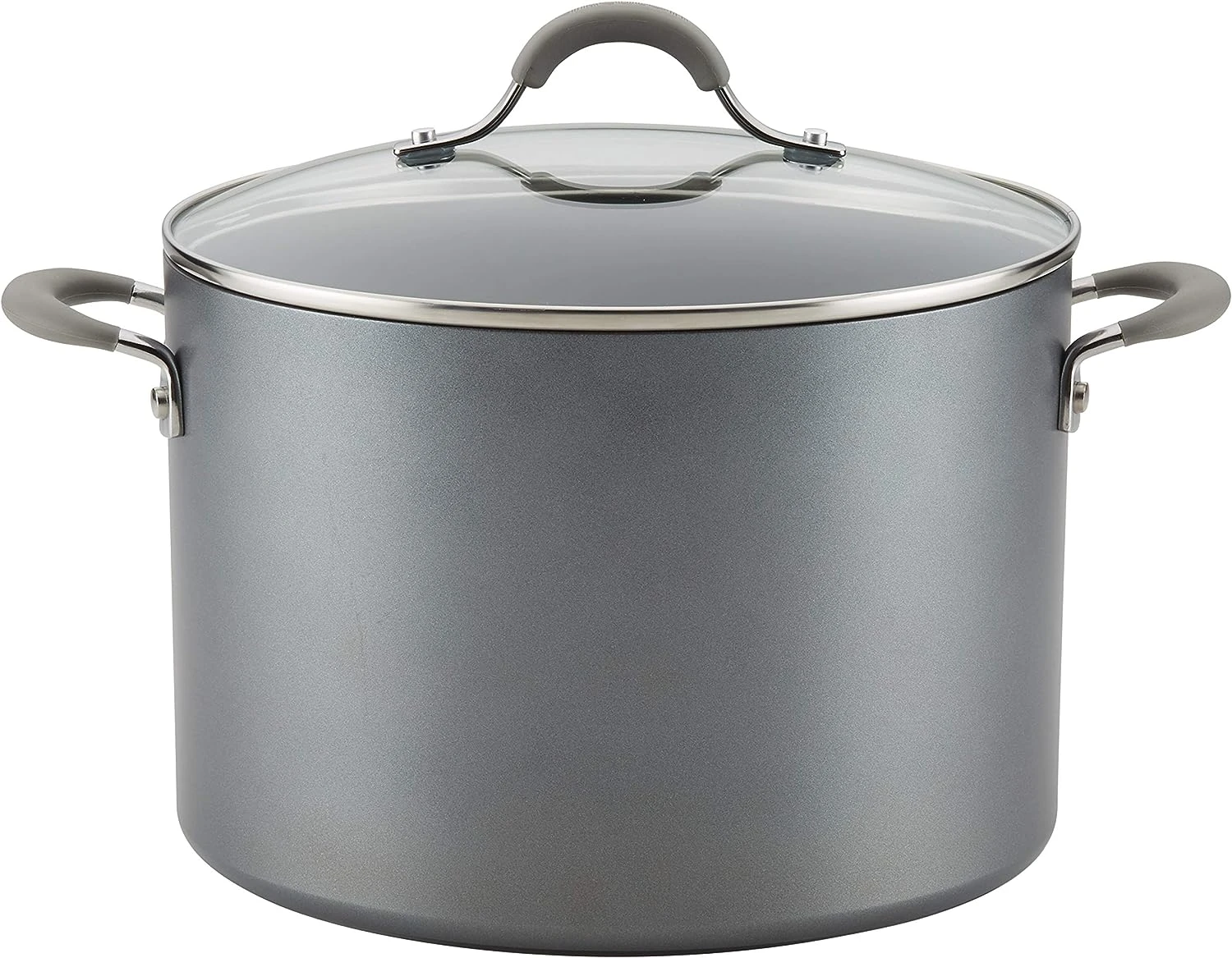 Circulon 81403 Elementum Hard Anodized Nonstick Stock Pot / Stockpot With Lid - 10 Quart, Gray 1 Circulon 81403 Elementum Hard Anodized Nonstick Stock Pot / Stockpot With Lid - 10 Quart, Gray