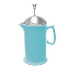 Chantal 28oz. Ceramic French Press W/ SS Plunger -Kitchen Supplies Store 92 FP28 SQ