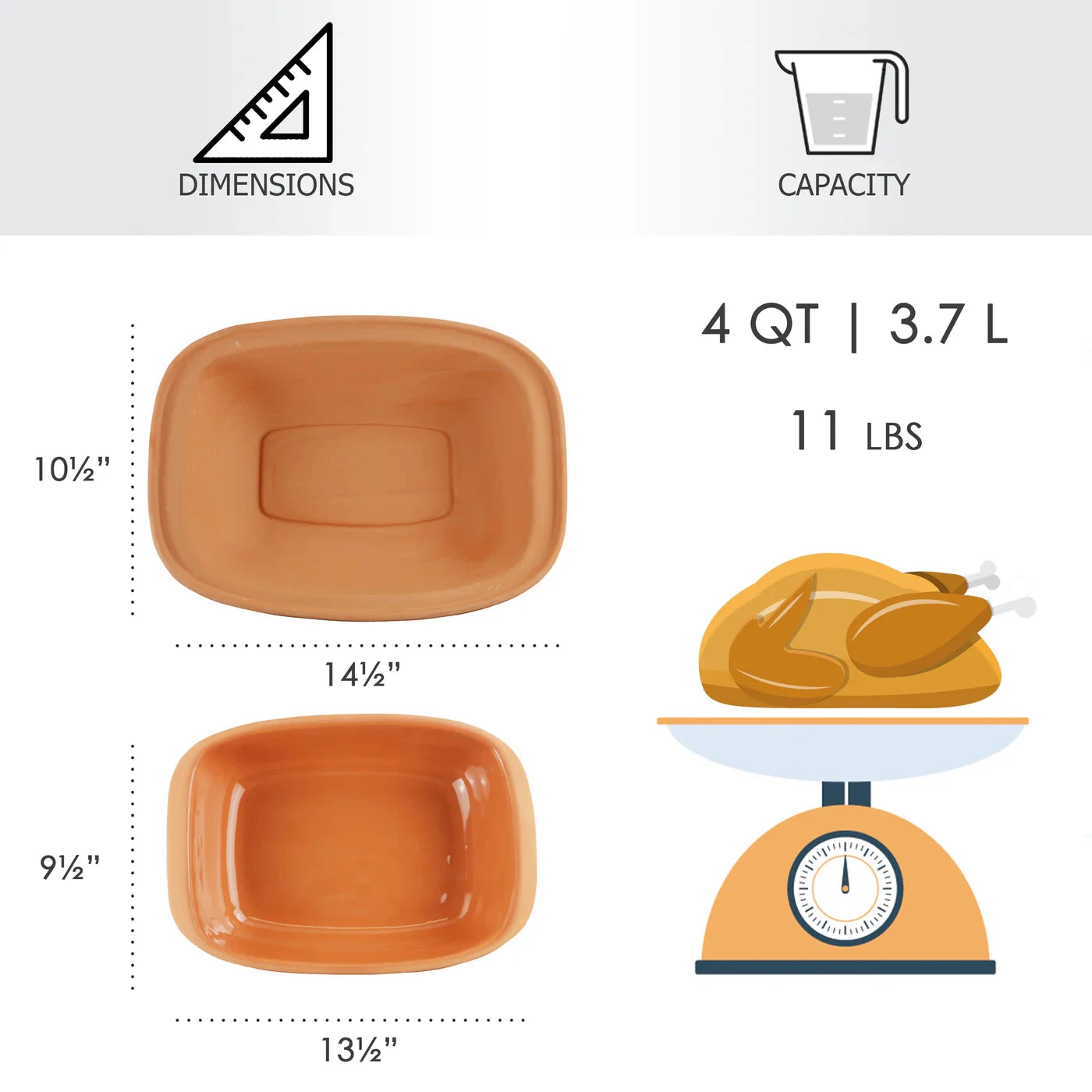 Eurita Clay Roaster Dutch Oven, Large 4 Eurita Clay Roaster Dutch Oven, Large - Image 4