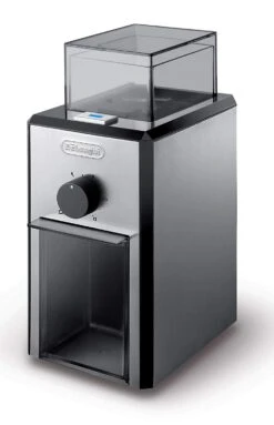 DeLonghi Stainless Steel Burr Coffee Grinder With Grind Selector And Quantity Control