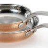 Lagostina Martelleta 3 Ply Hammered Copper 8 Inch And 10 Inch Frypan Set