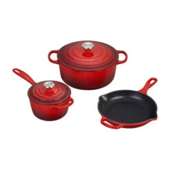 Le Creuset 5 Piece Signature Cookware Set -Kitchen Supplies Store RS12544 MS1605 67SS lpr