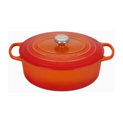 Le Creuset Oval French (Dutch) Oven, 6.75 Quart -Kitchen Supplies Store RS12581 LS2502 312SS lpr