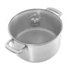 Chantal Induction 21 Steel 6qt. Casserole W/ Glass Lid