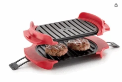 Lekue 0220300R14M017 Microwave Grill, Red, 10" X 5.5"
