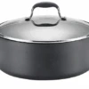 Anolon Advanced Hard Anodized Nonstick Stock Pot With Lid, 7.5 Qt,Gray