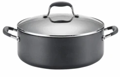 Anolon Advanced Hard Anodized Nonstick Stock Pot With Lid, 7.5 Qt,Gray