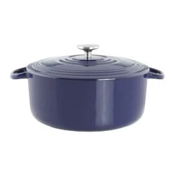Chantal Enameled Cast-Iron Round Dutch Oven With Lid -Kitchen Supplies Store TC32 280 BL