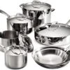 Tramontina Gourmet Stainless Steel Induction-Ready Tri-Ply Clad Cookware Set