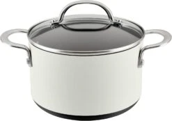 Anolon Achieve Hard Anodized Nonstick Saucepot With Lid, 4 Quart