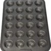 Sweet Creations Bake Perfect 24 Cup Mini Muffin Pan, Silver