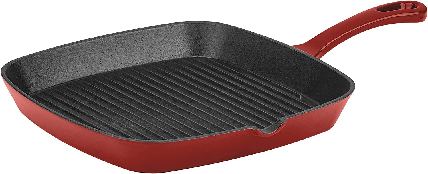 Cuisinart Chef's Classic Enameled Cast Iron 9-1/4-Inch Square Grill Pan 1 Cuisinart Chef's Classic Enameled Cast Iron 9-1/4-Inch Square Grill Pan
