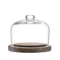 LSA International City Dome & Walnut Base