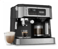 Delonghi All-in-One Coffee & Espresso Maker, Cappuccino, Latte Machine + Advanced Milk Frother - COM530M