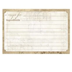 CR Gibson 4x6 Recipe Cards -Kitchen Supplies Store crgibq12 12119