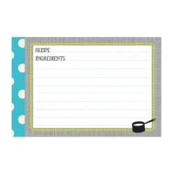 CR Gibson 4x6 Recipe Cards -Kitchen Supplies Store crgibq12 14120