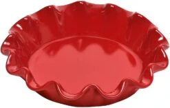 Emile Henry Deep Ruffled Pie Dish, 10.5", 1.25 Qt