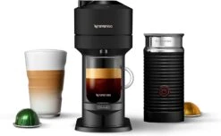 De'Longhi Nespresso Vertuo Next Coffee And Espresso Machine With Aeroccino, Matte Black ENV120BMAE