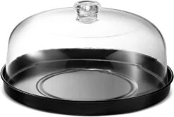 Godinger Metal Cake Tray With Acrylic Lid