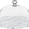 Godinger La Cucina Marble Cake Plate With Dome