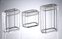 Huang Faceted Skinny Canisters