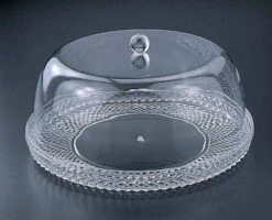 Huang Acrylic Cake Plate W/ Dome, 13 Inch