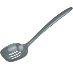 Hutzler Melamine Slotted Spoon -Kitchen Supplies Store hutzlerslotspgrey