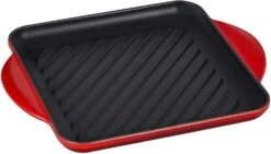 Le Creuset Enamaled Cast Iron Square Grill, 9.5" 12 Le Creuset Enamaled Cast Iron Square Grill, 9.5" -Kitchen Supplies Store l2127 2467