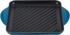 Le Creuset Enamaled Cast Iron Square Grill, 9.5" 15 Le Creuset Enamaled Cast Iron Square Grill, 9.5" -Kitchen Supplies Store l2127 deep teal