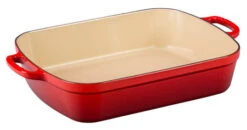 Le Creuset Signature 5.25 Quart Rectangular Roaster 11.7 Inch X 16.8 Inch -Kitchen Supplies Store ls2011 3367 roaster cerise 5.25qt