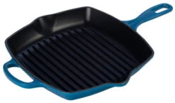 Le Creuset 10.25 Inch Signature Square Skillet Grill -Kitchen Supplies Store ls2021 2659 skillet grill marseille 10.25 inch